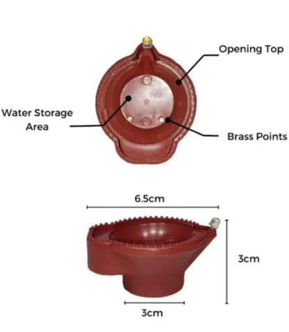 🌟 LED Water Sensor Diyas – Traditional Vibes with Modern Magic! 🌟(Pack of 6/12/18/24)
