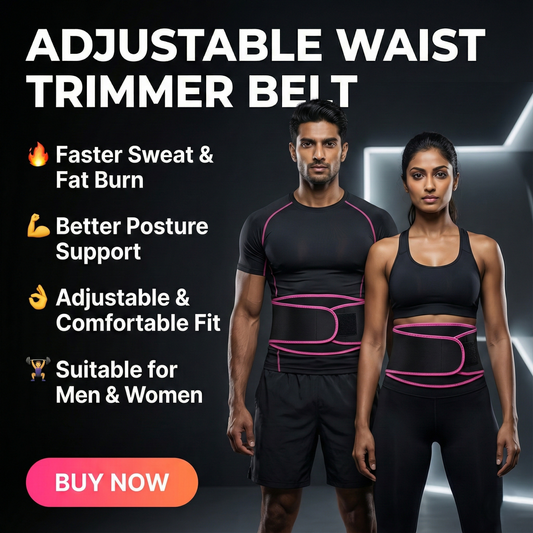 Adjustable Waist Trimmer Belt – 50% OFF | Limited Stock Fast Selling! 🔥